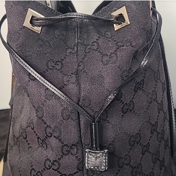 GUCCI VINTAGE EARLY 2000'S GG CANVAS TOTE/SHOULDER BAG CANVAS/LEATHER - Picture 10 of 15